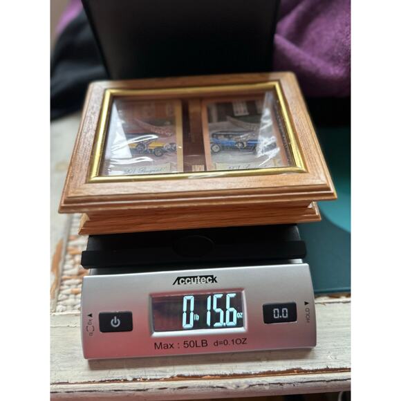 Vintage Wooden Card Box w/ 1907 Peugeot Decks • Retro Game Night Decor - Picture 5 of 5